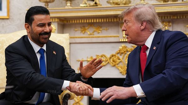 President Trump and Iraqi Prime Minister Ali al-Zaidi in the Oval Office at the White House