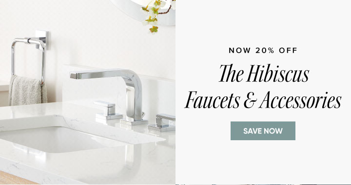 Now 20% off - The Hibiscus Bath Faucets & Accessories - Save Now