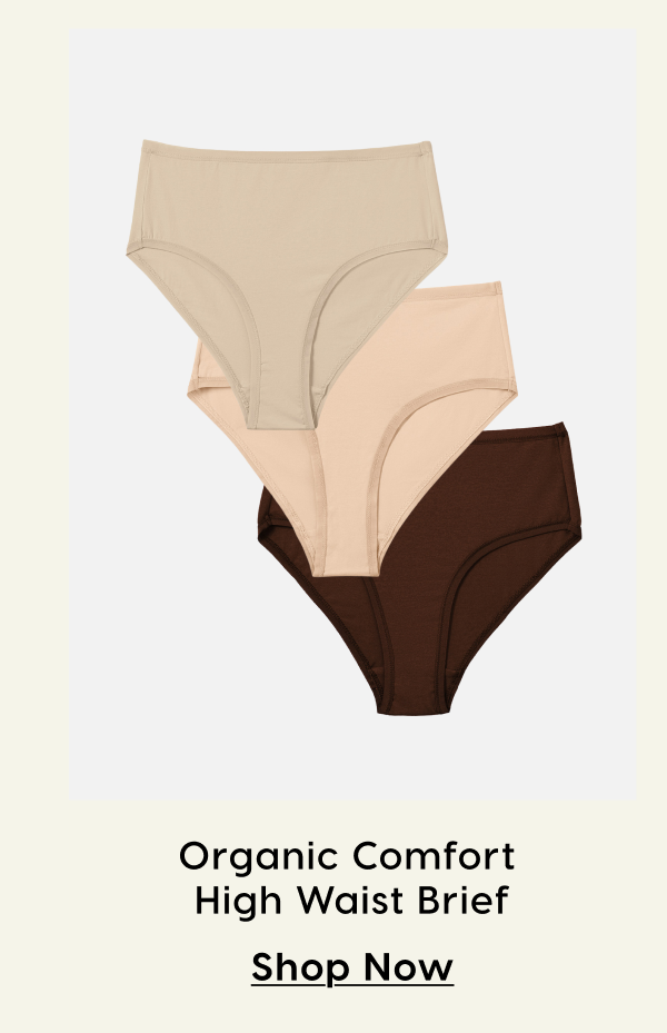 Organic Comfort High Waist Brief 3 Pack
