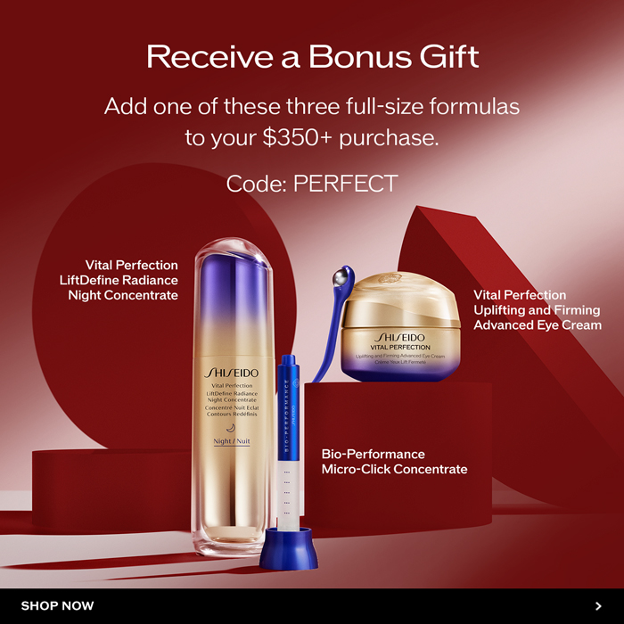 Choose a Full-Size Gift with $350+ Purchase CODE: PERFECT