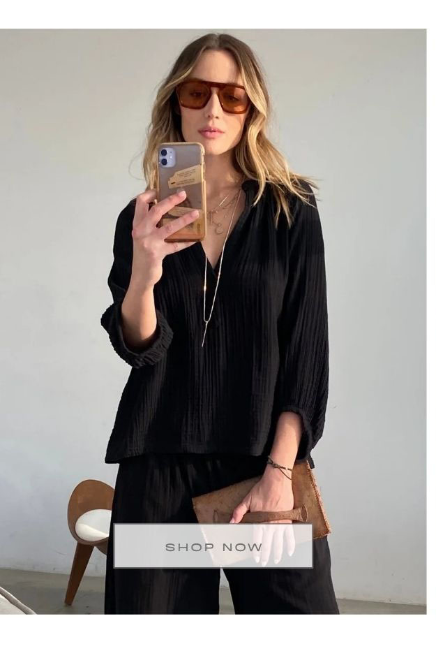 Black Gauze Top
