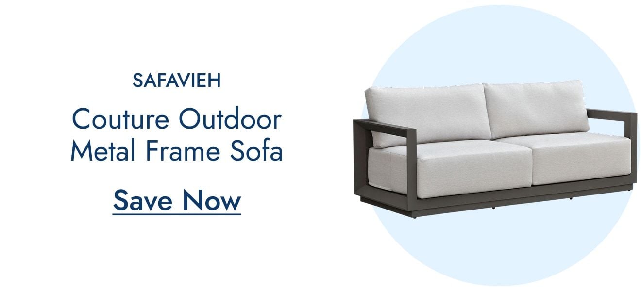 Safavieh Couture Donaldo Metal Frame Sofa
