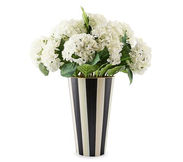 MacKenzie Childs Hanging Basket with Faux Hydrangea