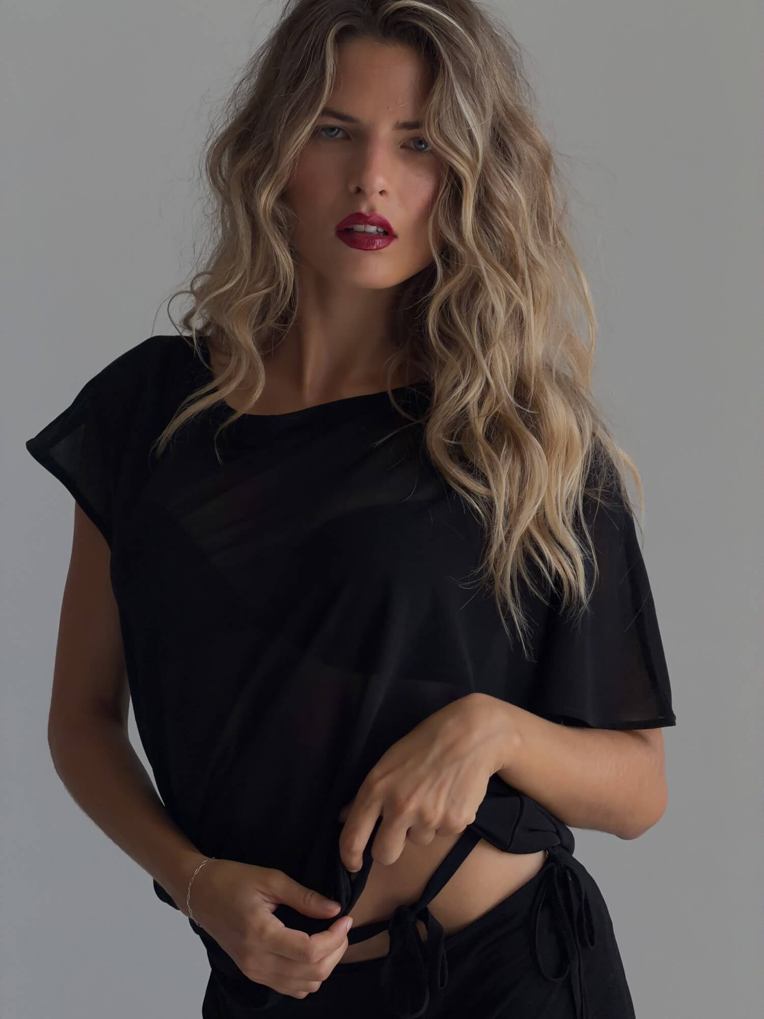 Image of One Shoulder Tie Top