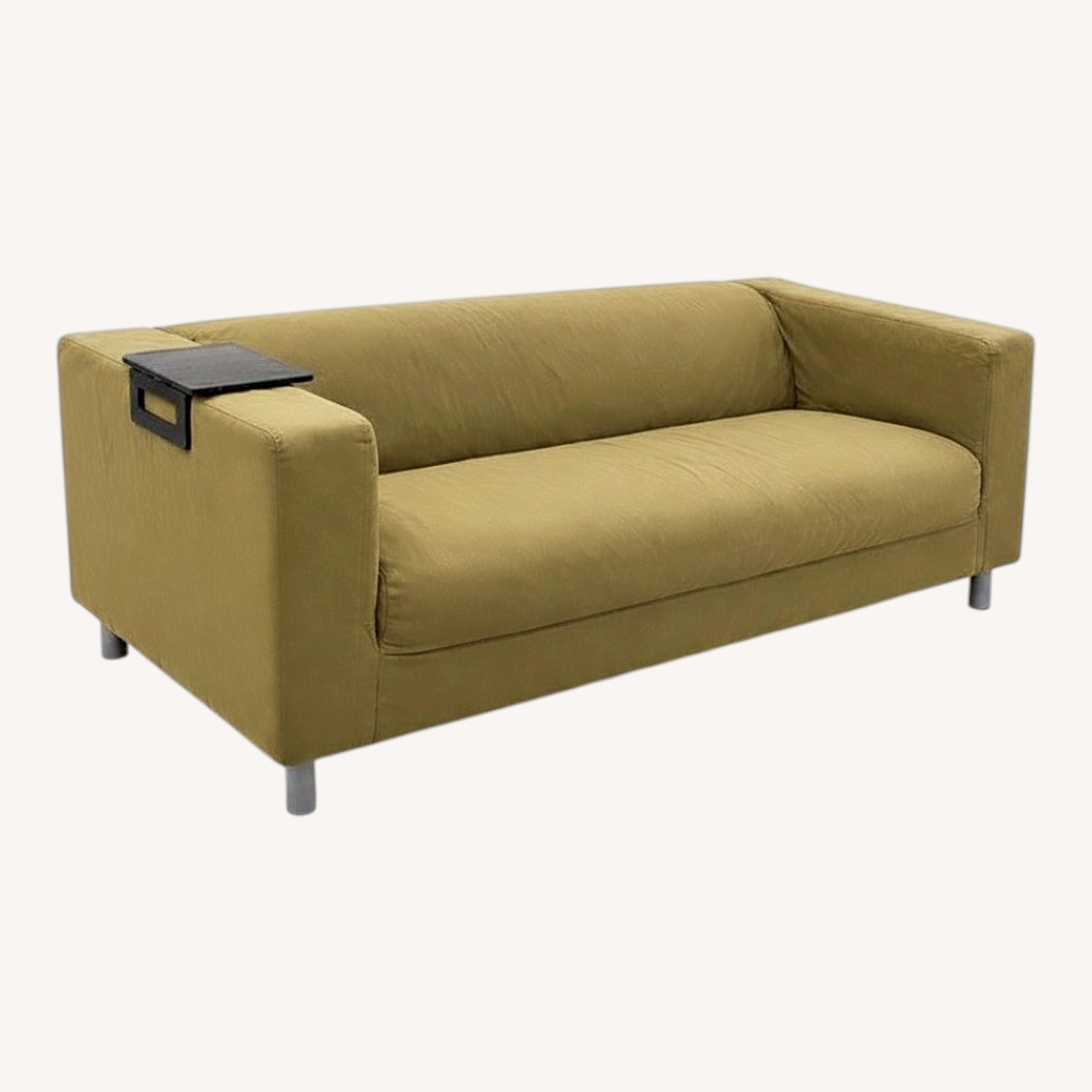 Image of Ikea Klippan Olive Green Sofa
