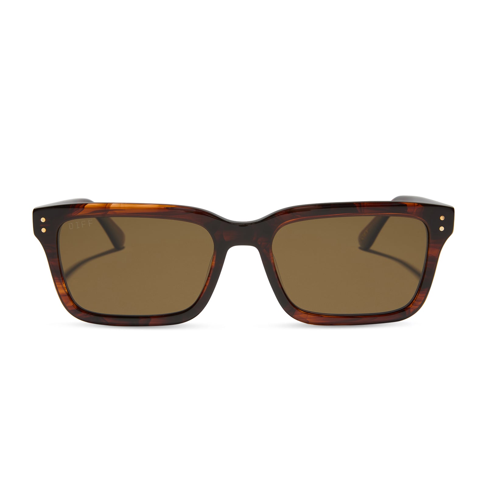 Image of JOHN DUTTON - WARM SEQUOIA TORTOISE + BROWN + POLARIZED SUNGLASSES