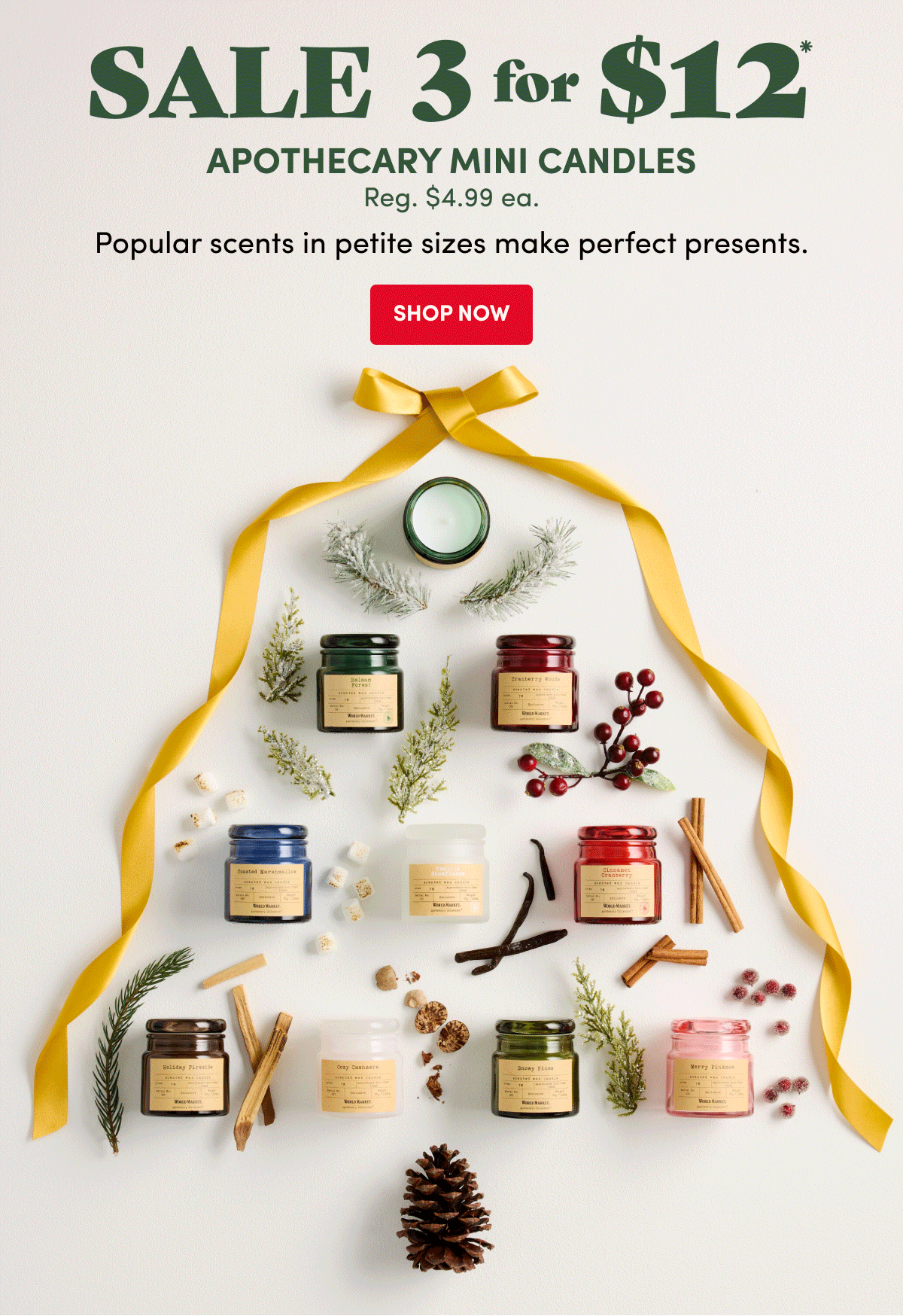 Sale 3 for $12 Apothecary mini Candles