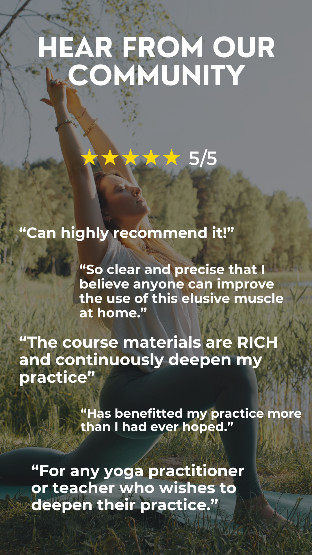Hear From Our Community