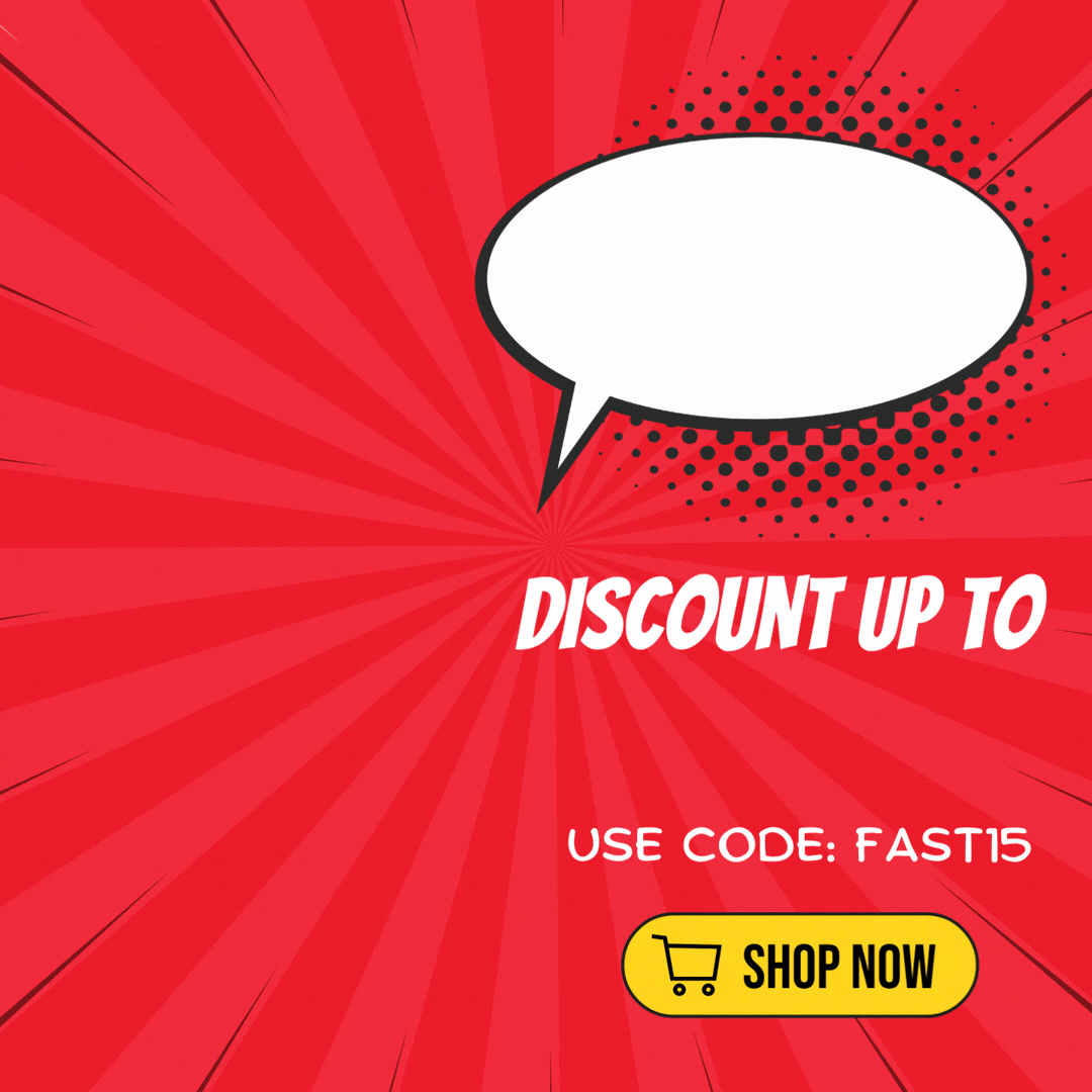 15% OFF if you’re quick enough when using code FAST15 upon checkout!
