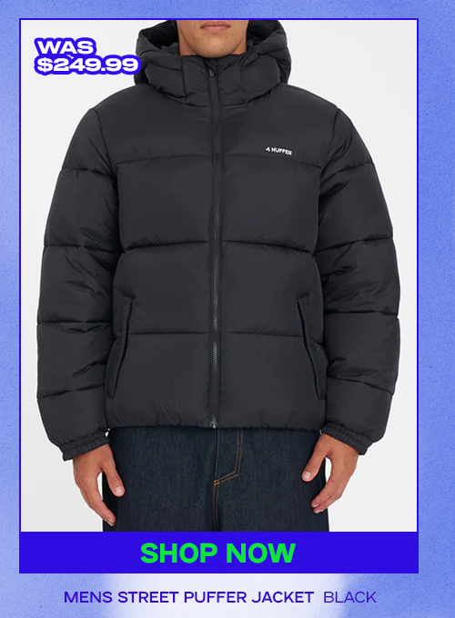 MENS STREET PUFFER JACKET BLACK
