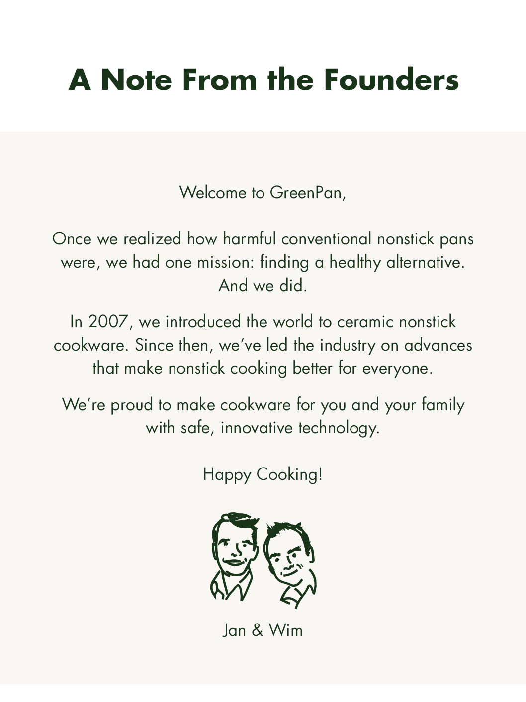 A Note From The Founders