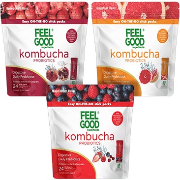 FeelGood Kombucha, 24-Stick Packs