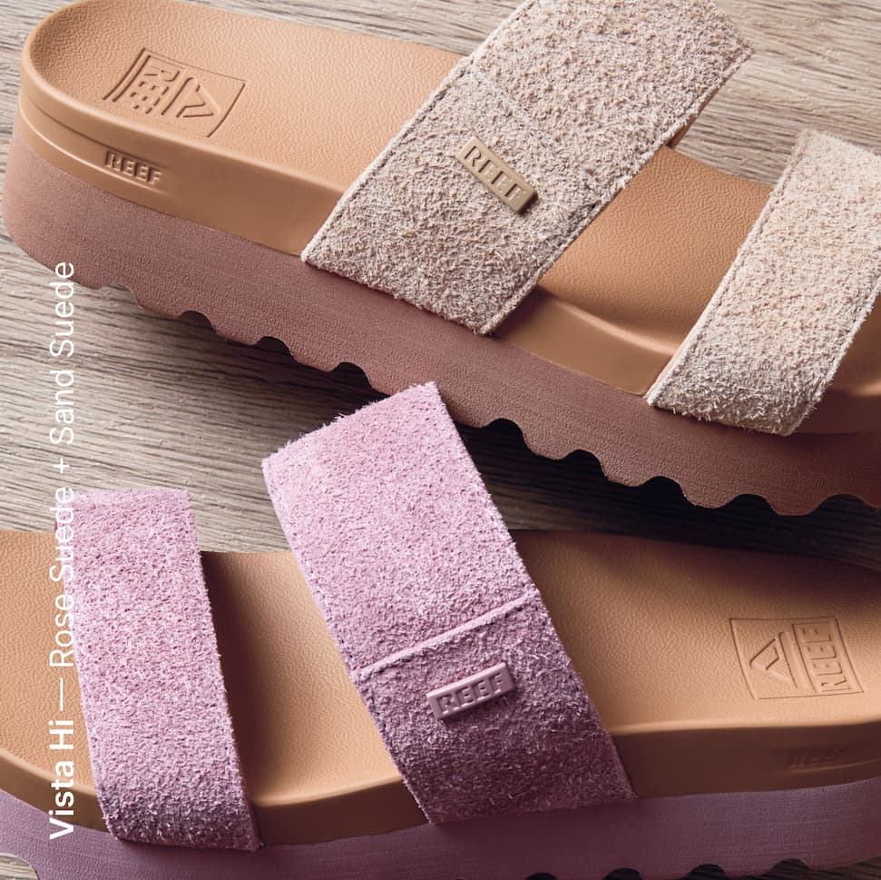 Cushion Vista Hi - Rose Suede + Sand Suede