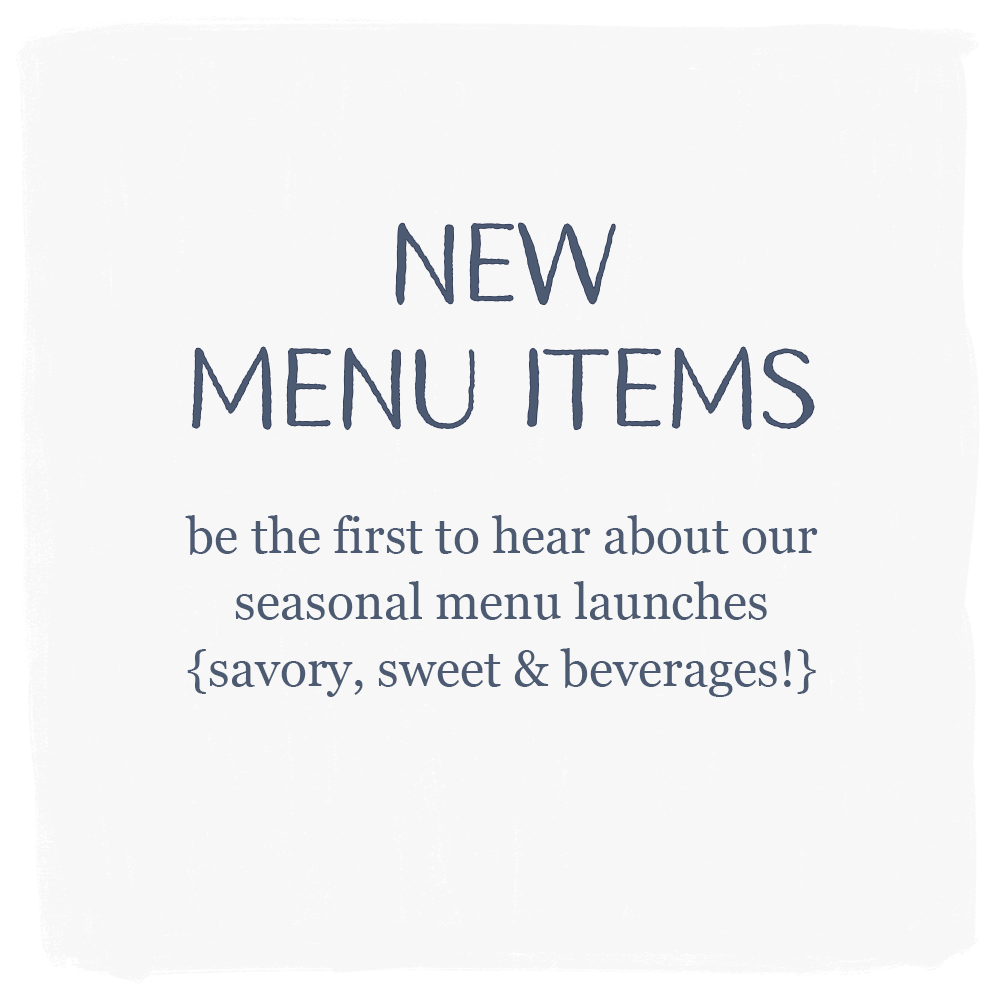 new menu items