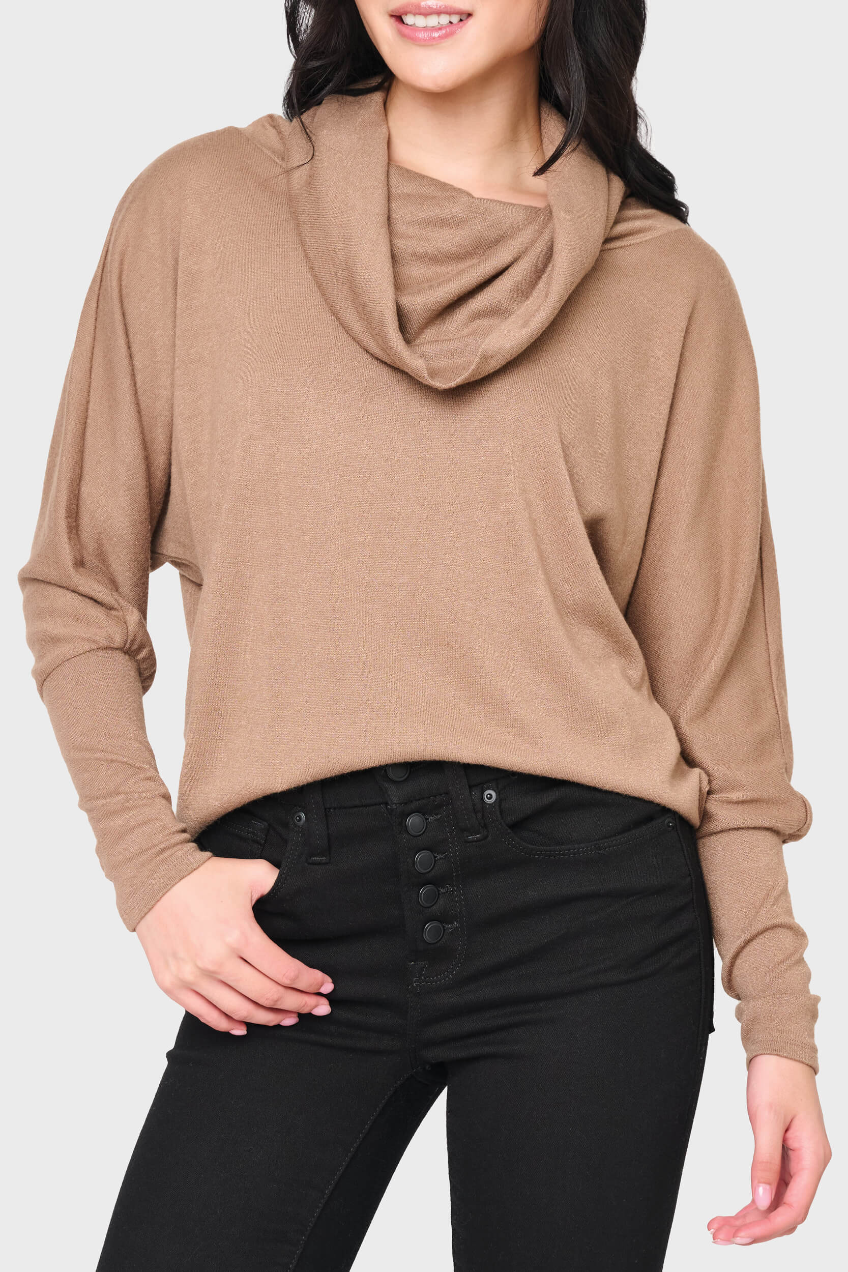 Image of Cozy Up Luxe Cowl Neck Sweater