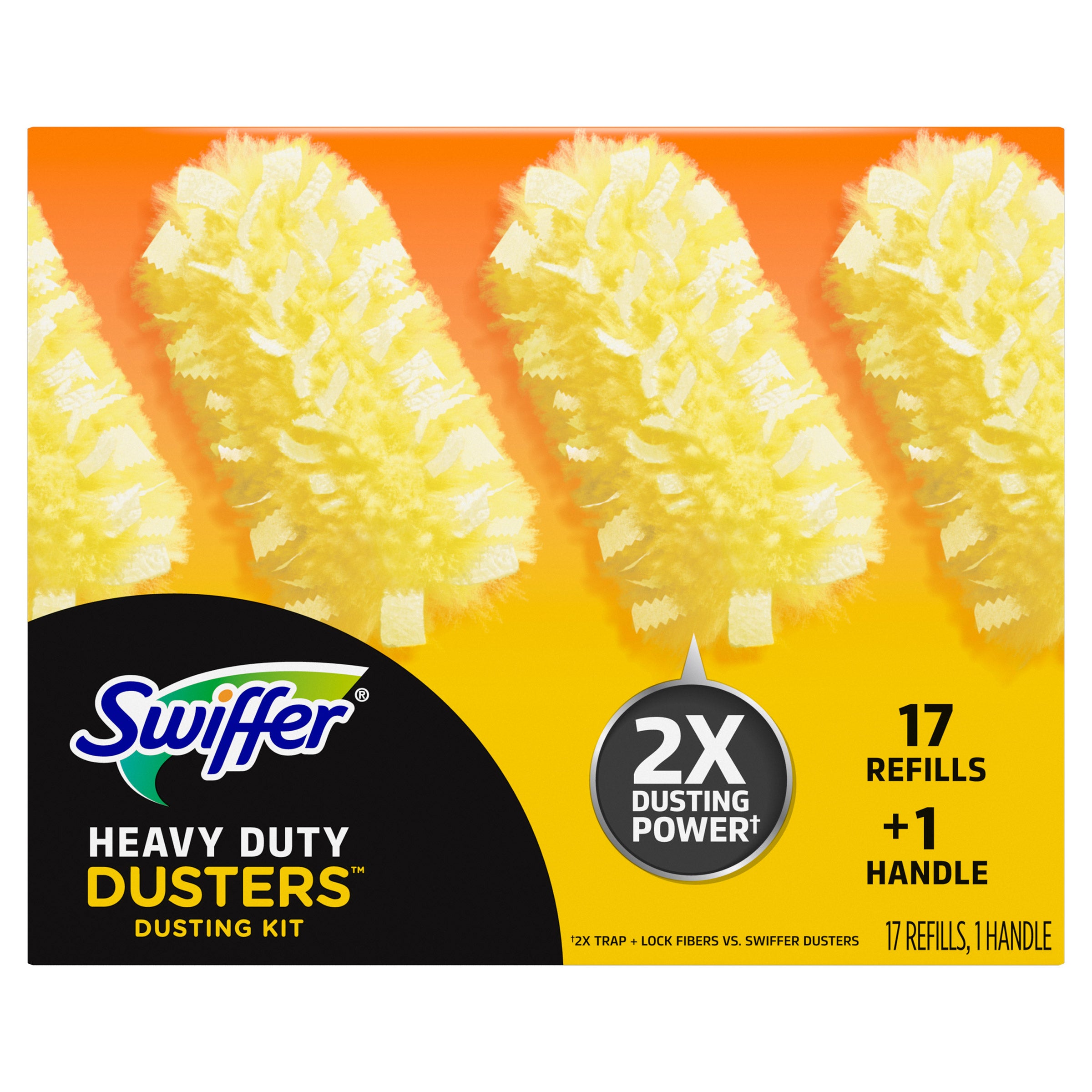 Swiffer Duster Heavy Duty Dusting Kit, 1 Handle + 17 Refills