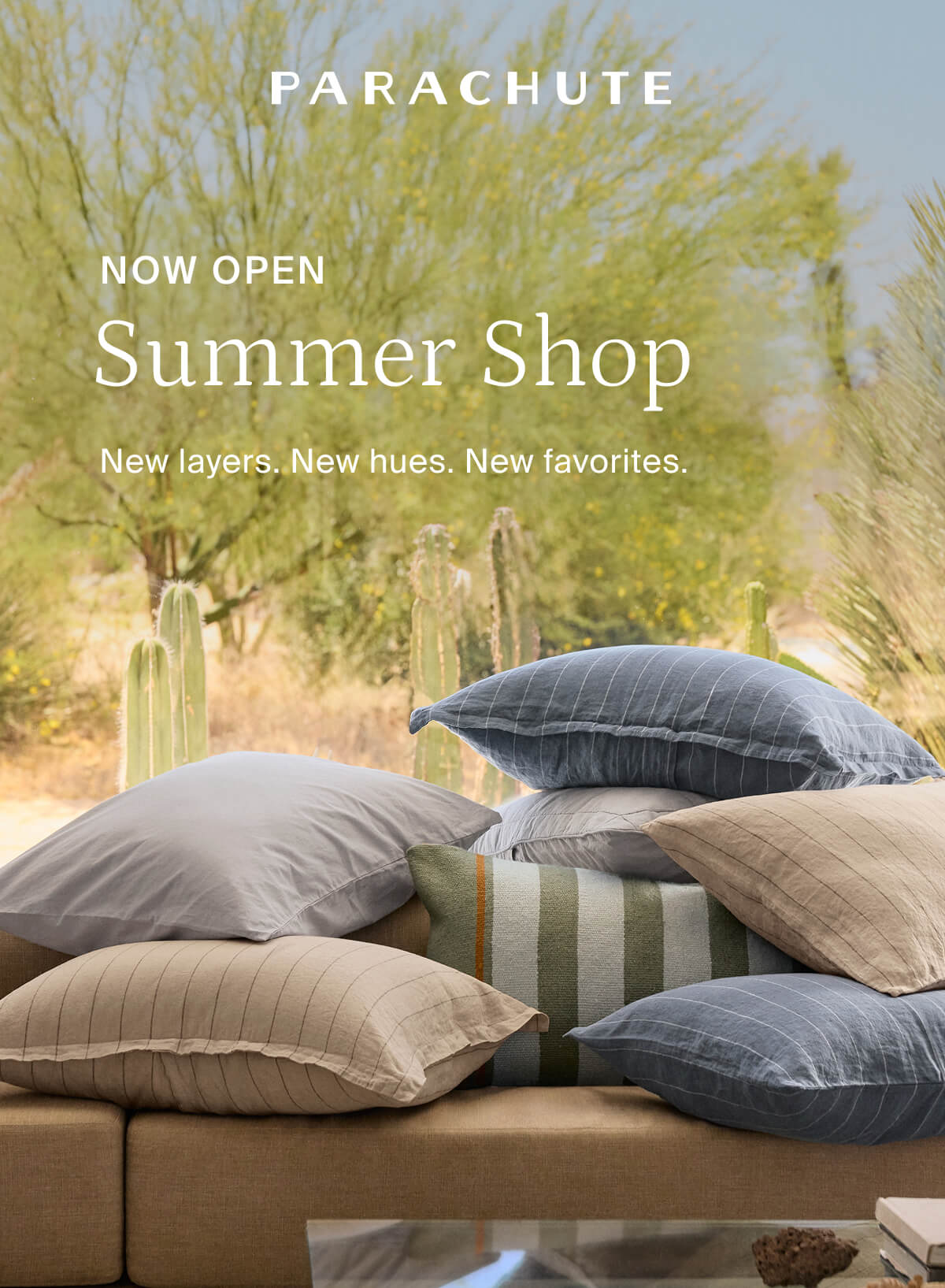 parachute, now open, summer shop