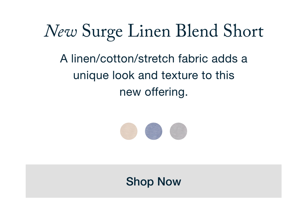 New Surge Linen Blend Short - Shop Now