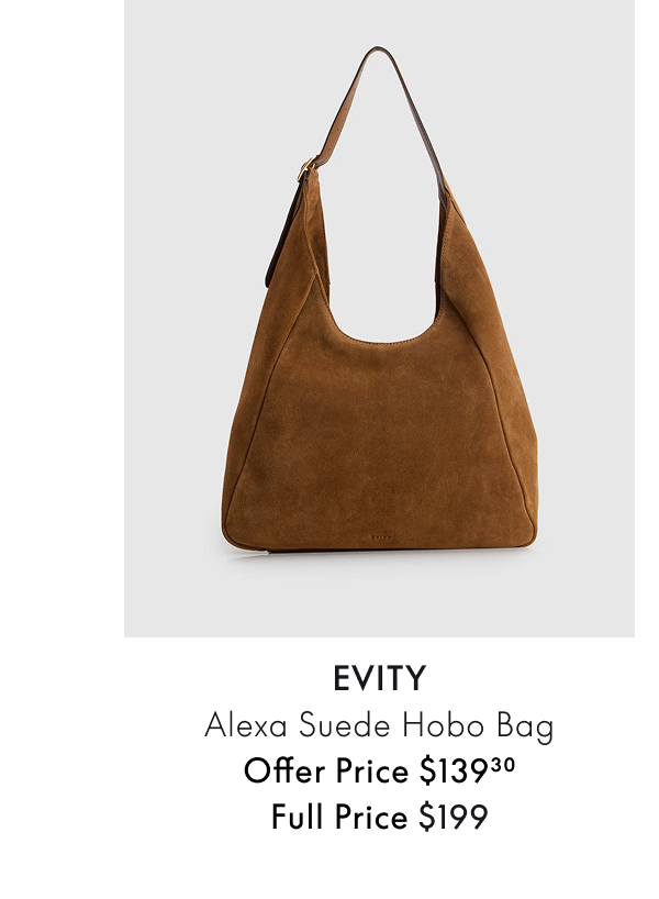 EVITY Alexa Suede Hobo Bag