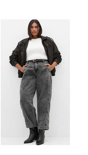 Shop the Harley Fit Tess Barrel Leg Ankle Grazer Jean