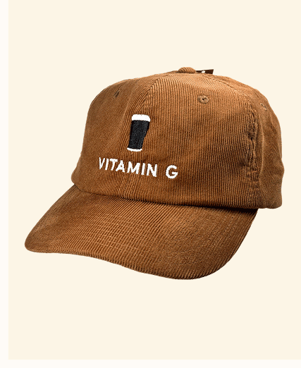 Vitamin G Corduroy Hat Pint Cap For Stout Lovers