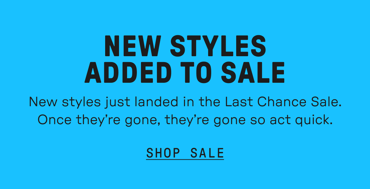 New Styles Added to Sale