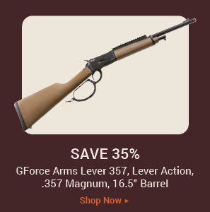 GForce Arms Lever 357, Lever Action, .357 Magnum, 16.5" Barrel, FDE, 5+1 Rounds