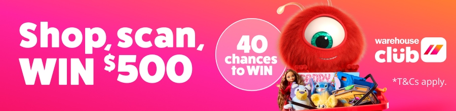 Warehouse Club - Shop Scan Win $500 - 40 Chances to WIN 