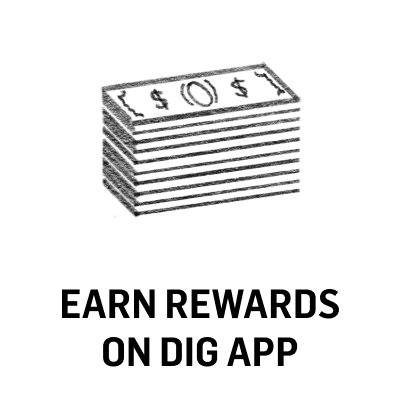 EARN REWARDS ON DIG APP
