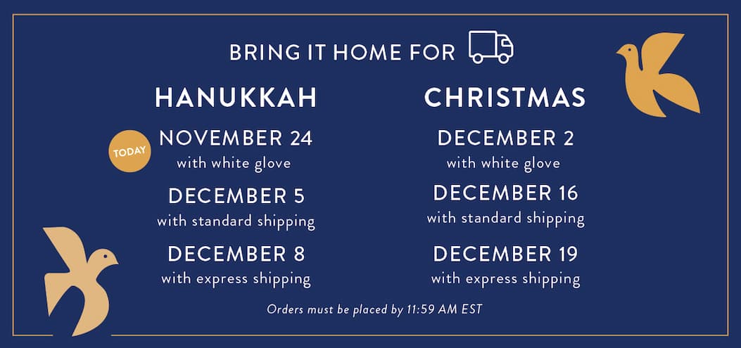 Bring it home for the Holidays