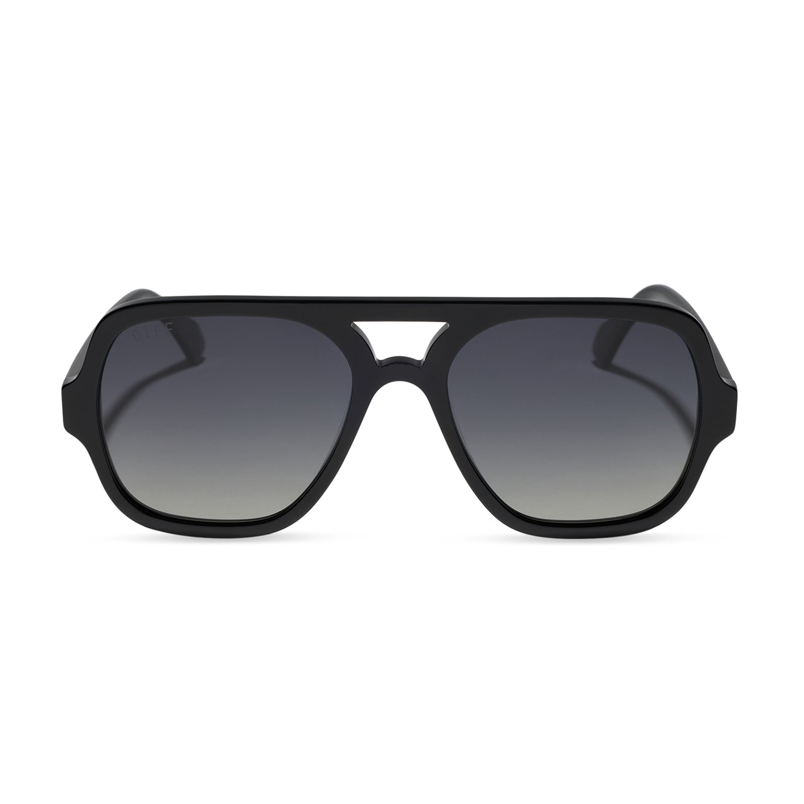 Image of LAYTON - BLACK + GREY GRADIENT + POLARIZED SUNGLASSES