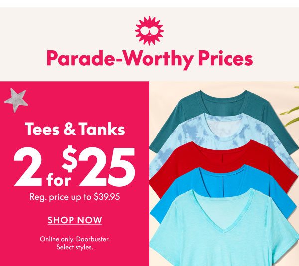 Tees & Tanks 2 for $25
