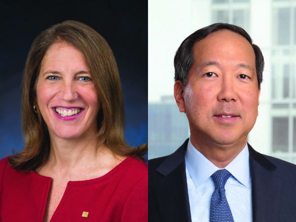 Sylvia Mathews Burwell ‘87 and Michael S. Chae ‘90.