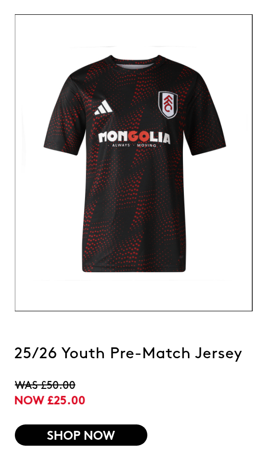25/26 Youth Pre-Match Jersey