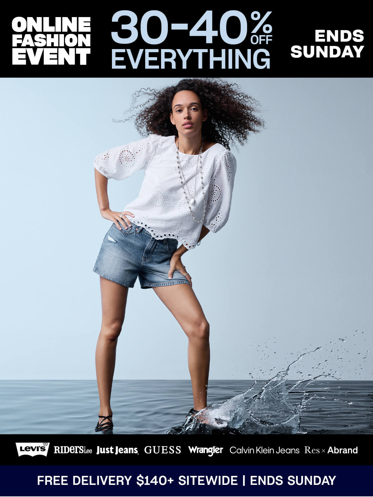 Online Fashion Event. Ends Sunday. 30-40% off everything.