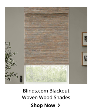 Blinds.com Blackout Woven Wood Shades | Shop Now >