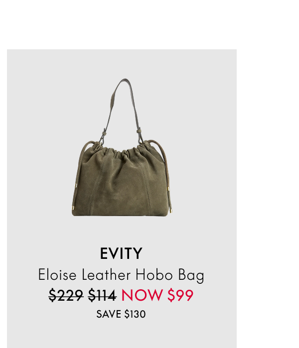 evity Eloise Leather Hobo Bag