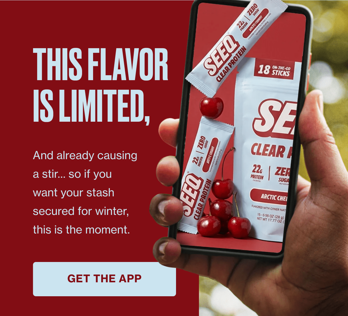 This flavor is limited, and already causing a stir… so if you want your stash secured for winter, this is the moment. Click here to get the app!