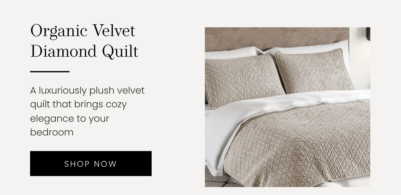 Organic Velvet Diamond Quilt | SHOP NOW