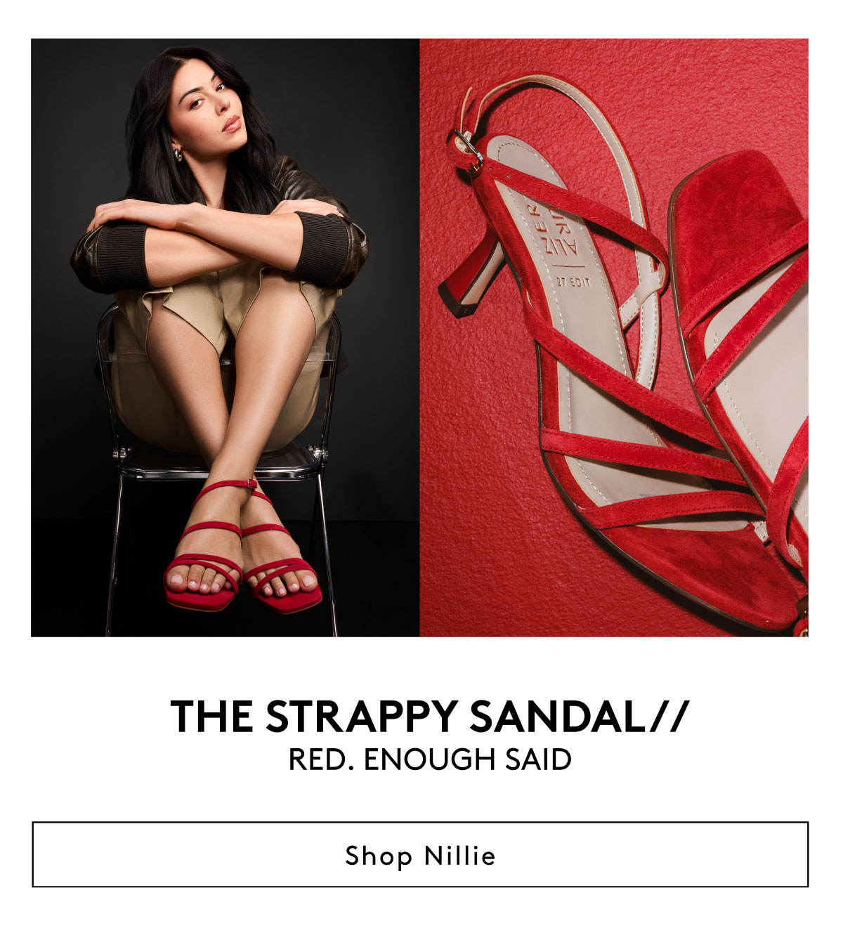 The Strappy Sandal // Red. Enough Said. | Shop Nillie