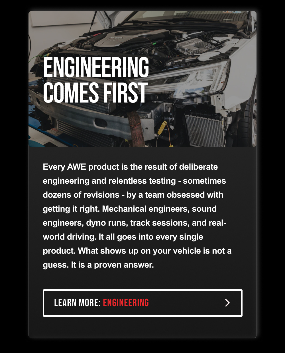 ENGINEERING COMES FIRST