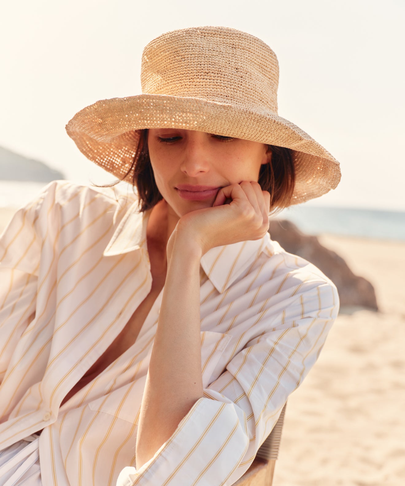 Image of Crochet Raffia Sun Hat