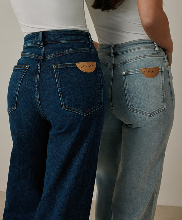 STRETCH WIDE LEG JEANS