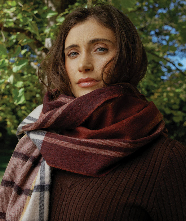 Maddie Brushed Check Scarf