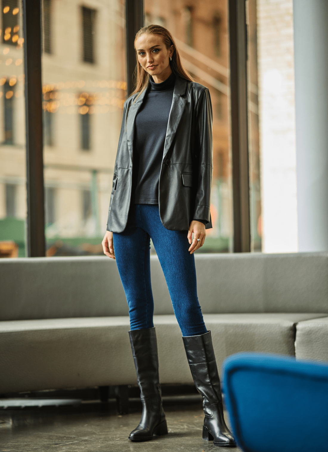 Image of Denim Legging (28" Inseam)
