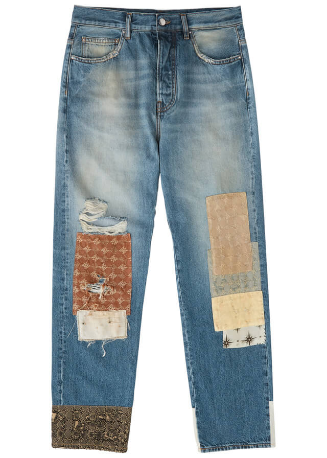 AMIRI Ma Quad Artpatch straight-leg jeans