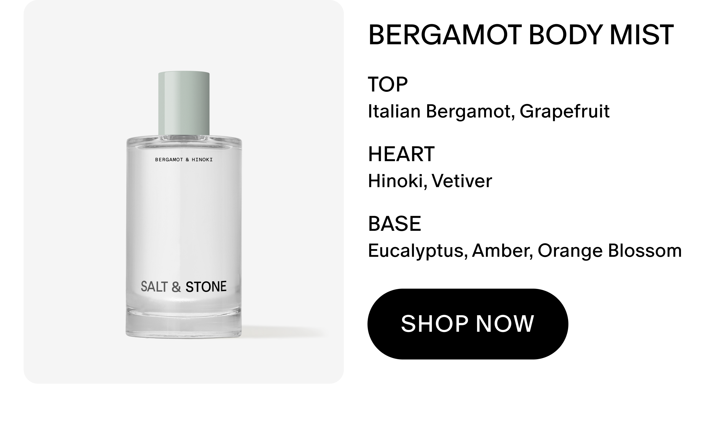 bergamot body mist