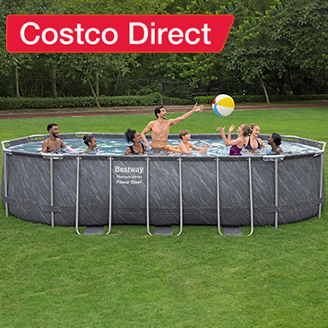 Bestway Platinum Series Power Steel 20' x 12' x 48-inch Oval Pool Set