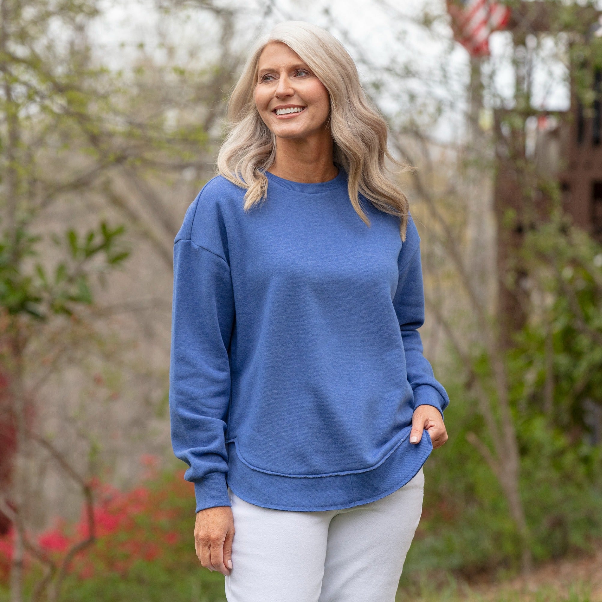 Image of Melange Poncho Fleece