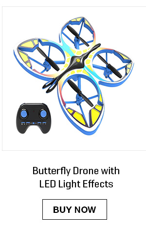 Butterfly Drone with LED Light Effects